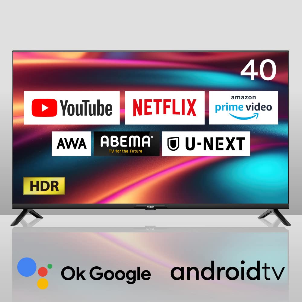 TV Smart TV Streaming Video Only Wireless LAN Bluetooth Compatible with Google Assistant Smartphone Linked NETFLIX YouTube YouTube androidTV Living