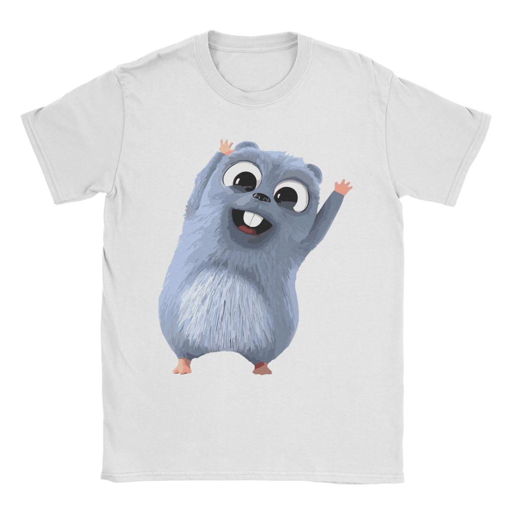 Футболка Grizzly and Lemmings Мужская Хлопковые Топы Новинка Мультяшная Круглый вырез Короткий рукав