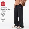 MINISO Men's Autumn/Winter Fleece-Lined Straight-Leg Casual Pants