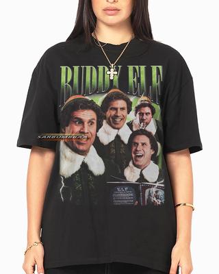 Buddy Elf Graphic Tee, Vintage Style Unisex Streetwear