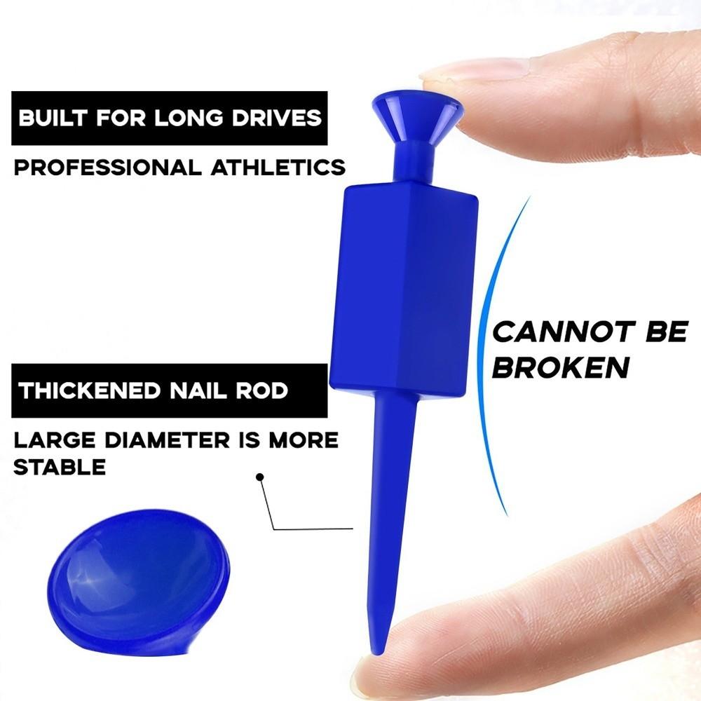 12pcs Precise Swing Golf Ball Pegs Multi-Color Golf Tee Flat Ball Pegs Training Aid