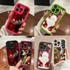 N105 Christmas Happy New Year Art Soft Angel Eyes Phone Cases for iPhone 16 15 14 13 11 Pro Max 8 7 6s Plus 12 Mini XR XS Max SE Shockproof Cover