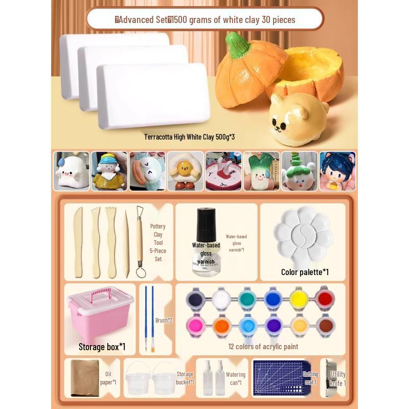 Набор глины для лепки из камня своими руками: Легкая полимерная глина и цветной пластилин для поделок