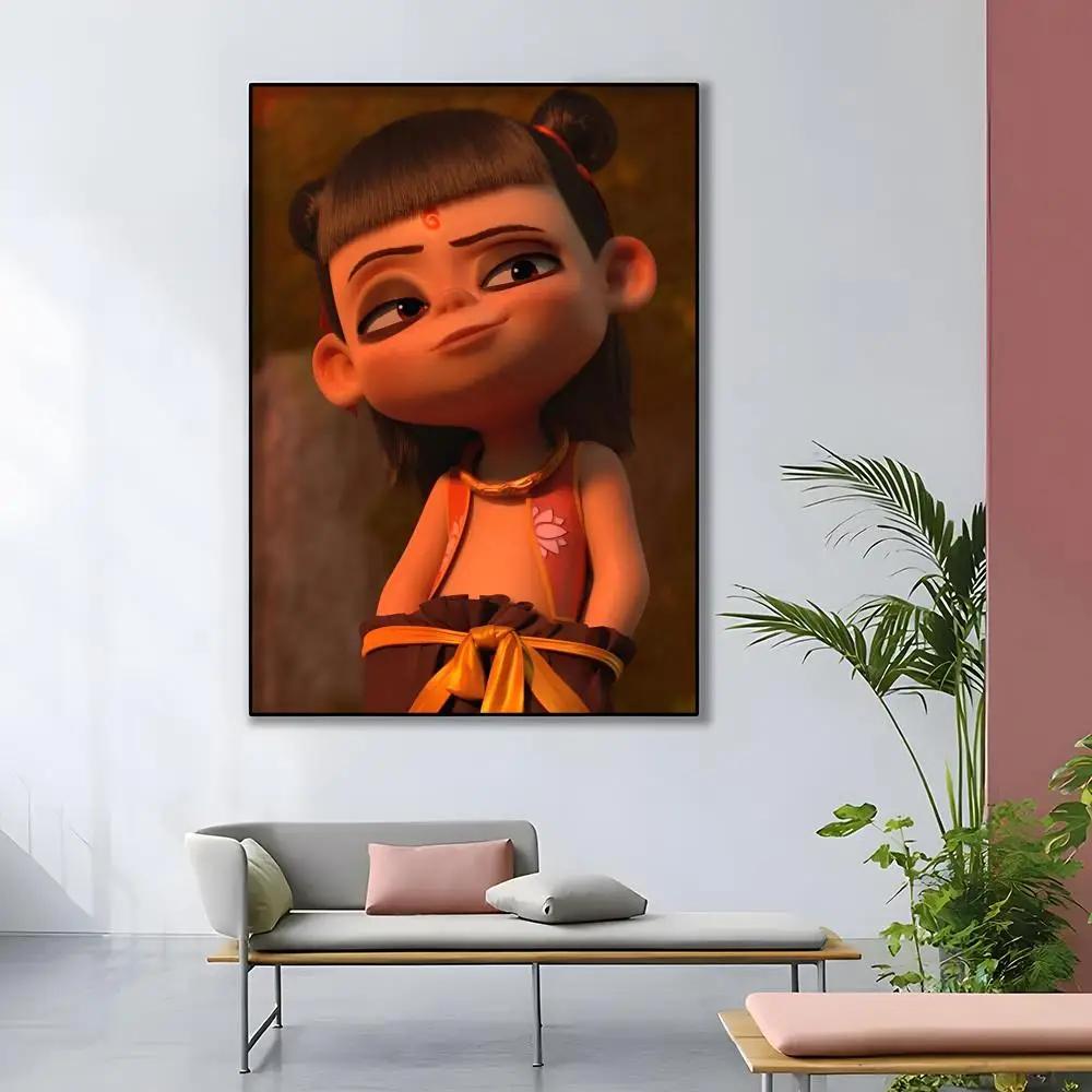 Poster Wall Art Printing Waterproof Myth Anima N_Nezha Home Living Chinese Bed Room Bar Aesthetic Decor