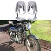 7/8 "универсальные хромированные зеркала на ручке мотоцикла для Harley Honda Kasasaki Triumph, зеркала заднего вида