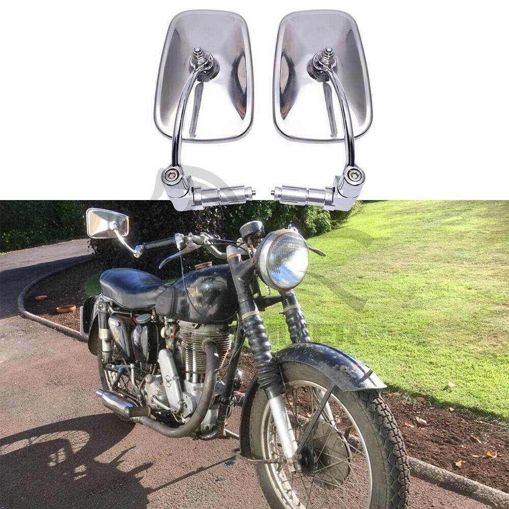 7/8 "универсальные хромированные зеркала на ручке мотоцикла для Harley Honda Kasasaki Triumph, зеркала заднего вида