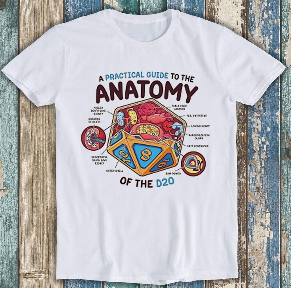 Anatomy of the D20 DM DND Dungeons Master Meme Funny Gift Tee T Shirt 2476