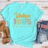 (Premium T-shirt)New Hot Vintage 1985 T-Shirts Fashion Women Girls Summer Tee Shirt Casual Short Sleeve Round Neck Tops T-Shirts