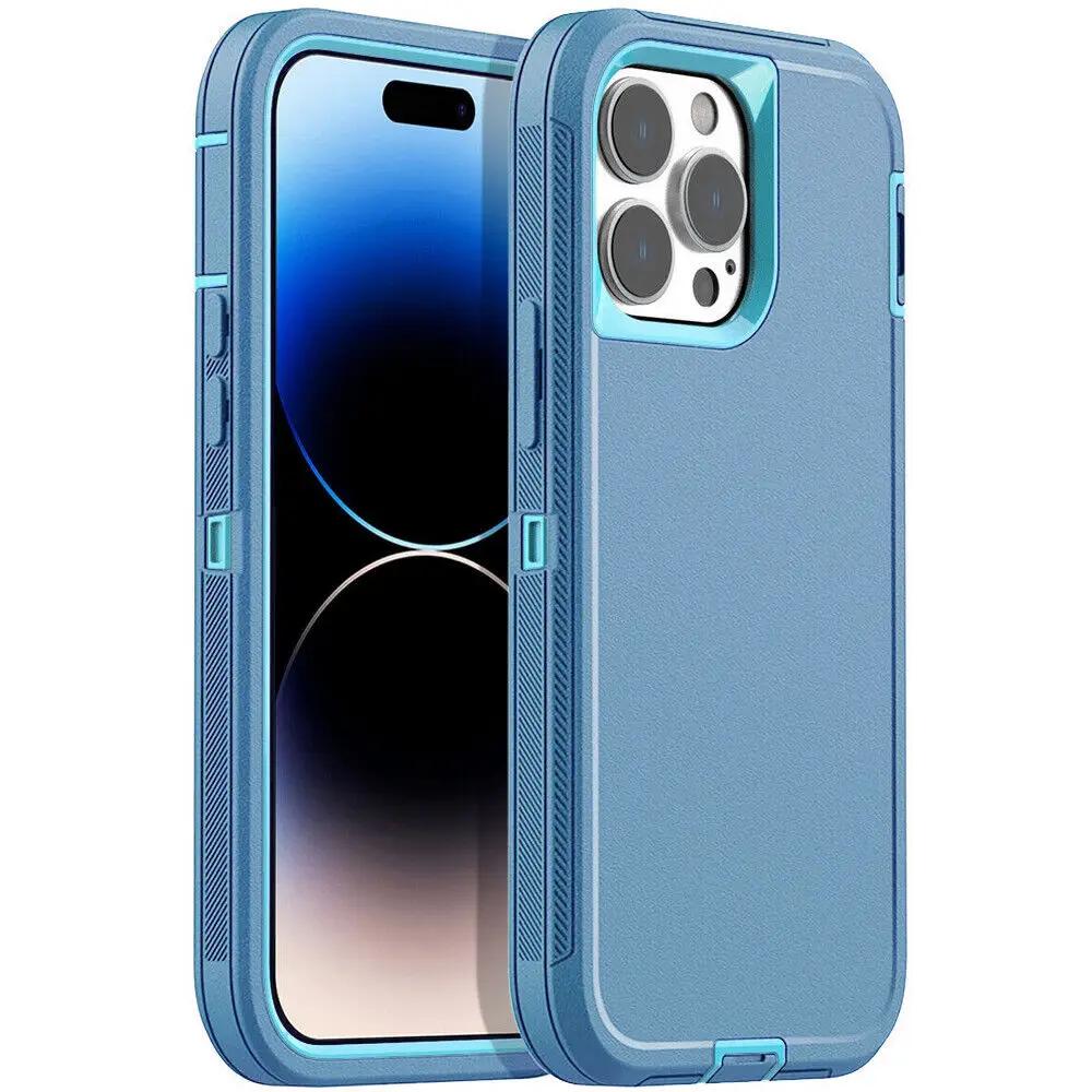 3в1 гибридный сверхпрочный защитный чехол для iPhone 16 15 14 13 12 11 XR XS Pro Max 7 8Plus Otter Case Box военный защитный противоударный чехол с полной защитой