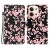 Для Xiaomi Redmi 15C 5G (США) (173мм)/15C 4G (США) (173мм) Кожаный чехол-книжка с ремешком и принтом