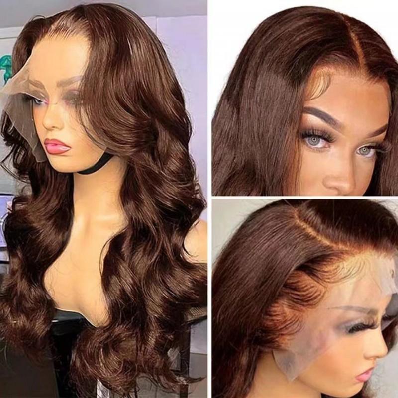 Womens Gradient Long Wavy Lace Front Wig 26-32 Inch High Temperature Fiber Natural Look