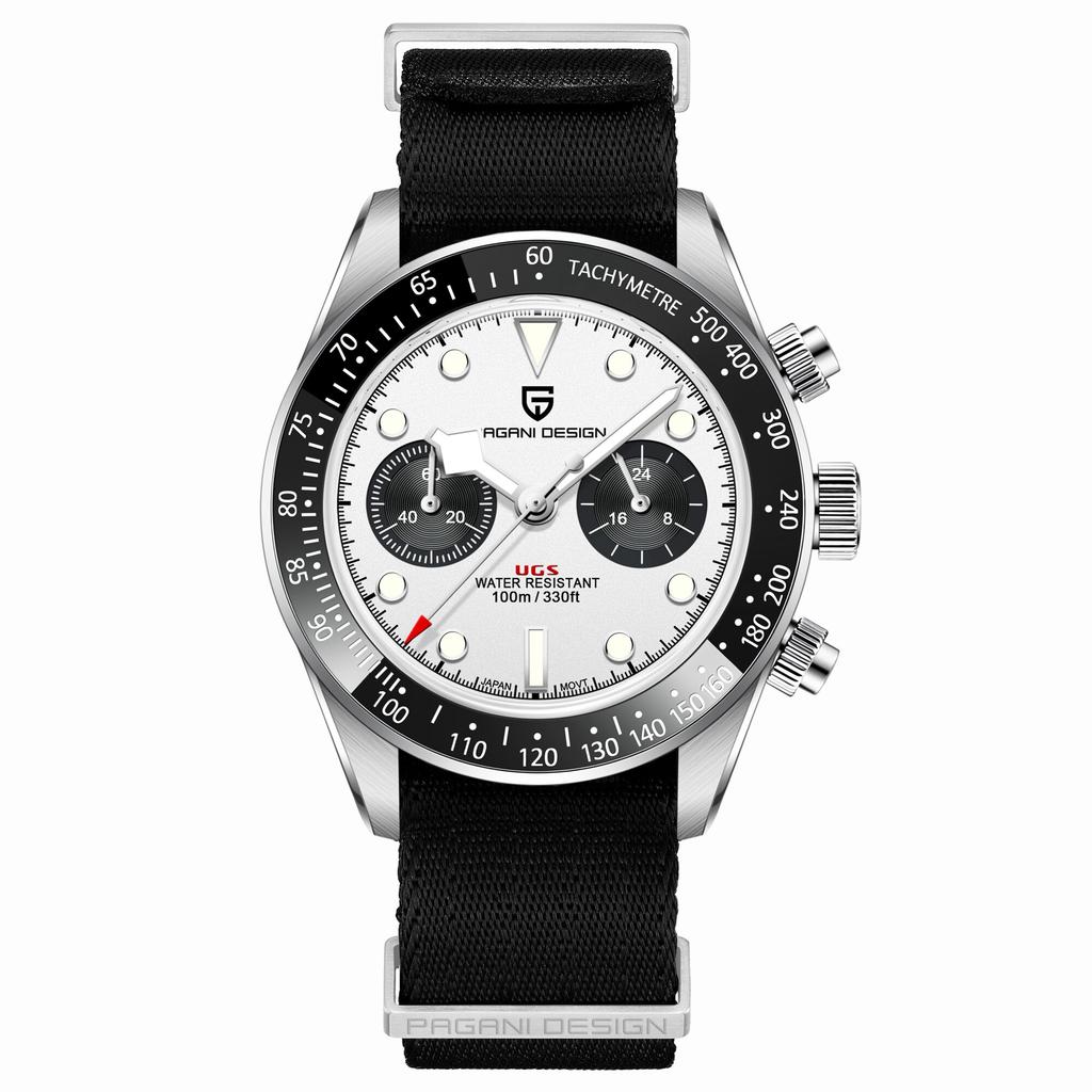 New PAGANI DESIGN Panda Men's Watches Luxury Quartz Chronograph Waterproof AR Sapphire Mirror Sports Watch For Men Luminous
