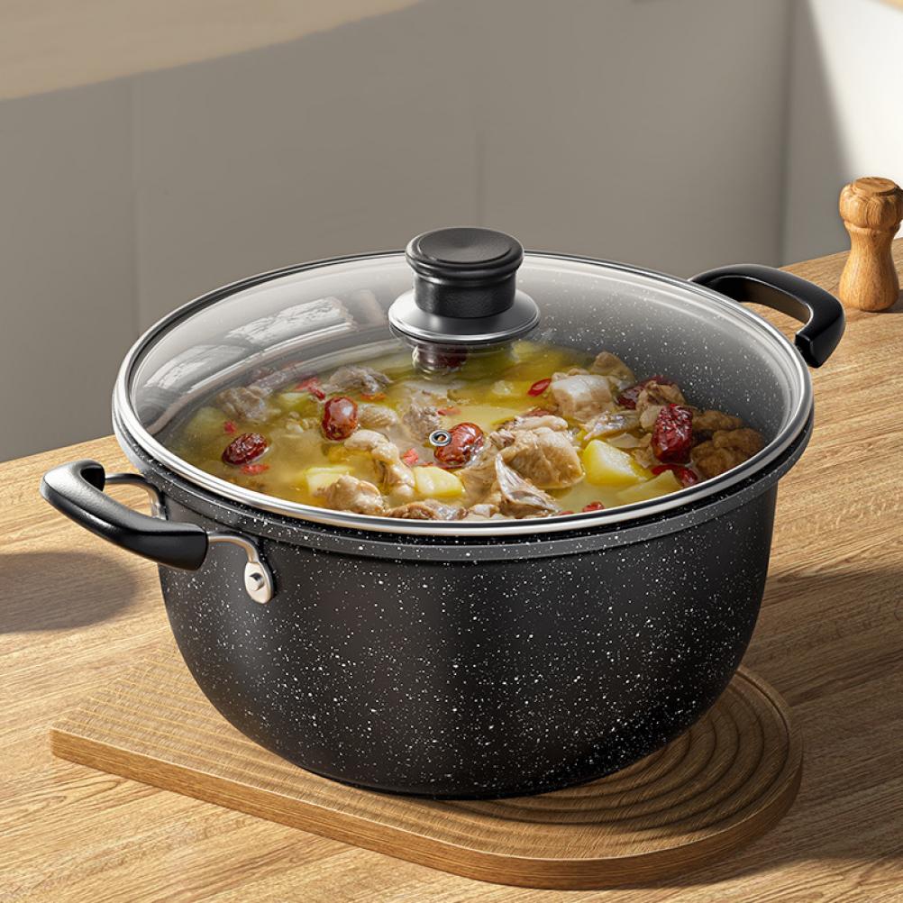 Антипригарный Суповой Чугун Материал Гладкая Поверхность Легко Моется Зеркальная Полировка Защита от Ожогов H Кухонная Кастрюля Нагрев Молока