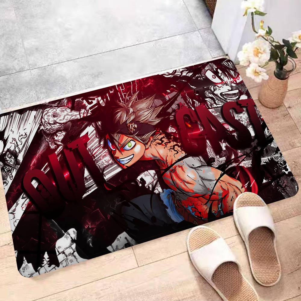 Anime Black Clover Kitchen Mat Kids Room Bedroom Decoration Balcony Anti-Slip Doormat Living Room Alfombra