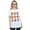 Marvel Womens/Ladies Avengers Christmas Gingerbread Cotton Boyfriend T-Shirt