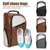 Сумка для обуви для гольфа с застежкой-молнией, большая вместимость, водонепроницаемая, износостойкая, спортивная обувь