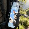 1PC Schnauzer Dog Blue Heart 750ml Color Plastic Sports Water Bottle Leakproof Flip Straw Lid Suitable for Sports Office Home Use