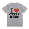 Футболка I Love Chief Keef унисекс, повседневная футболка с коротким рукавом, винтажная готическая футболка большого размера из хлопка, хип-хоп, уличная одежда, унисекс, топ