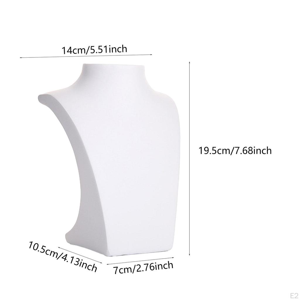 Jewelry Necklace Display Bust Chain Rack Mannequin Model for Countertop