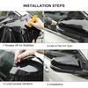 Premium Glossy Bright Black Self-adhesive Vinyl Car Wrap Film Vehicle Decal Auto Decor Film Air Bubble Free Paper Based Package