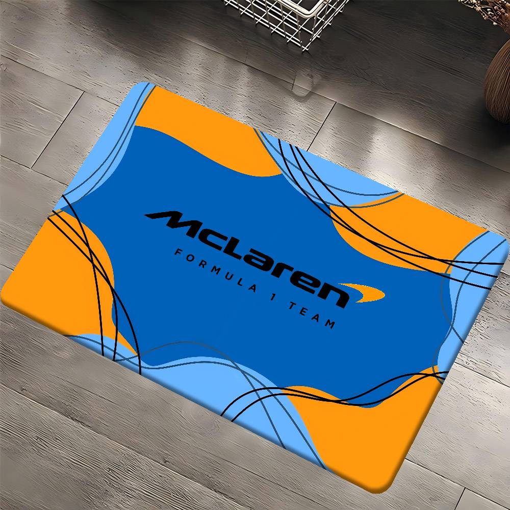 LOGO M-McLaren Floor Mat Rectangle Anti-slip Home Soft Badmat Front Door Indoor Outdoor Mat Hotel Decor Mat