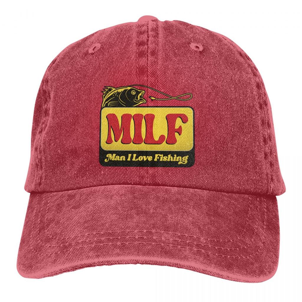 Pure Color Dad Hats MILF Unisex I Love Fishing Womens Hat Sun Visor Baseball Caps Art Peaked Cap