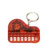 Working Finger Piano Electronic Organ Pendant Luminous Piano Keyring Interactive Keychain  Women