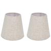 2Pcs Table Lamp Shade Cover for E14 Bulbs Fabric Clip On Lampshade for Candlestick Lamps Chandelier for Bedroom Hall Hotel