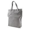 LOEWE Shopper Tote Bag anagram gray lambskin unisex Used