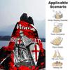 Customiz Name Personality Knights Templar  Blanket Soft &Warm Sofa Office Bed Travel Lunch Break Blanket, Gift Suitable All Seasons