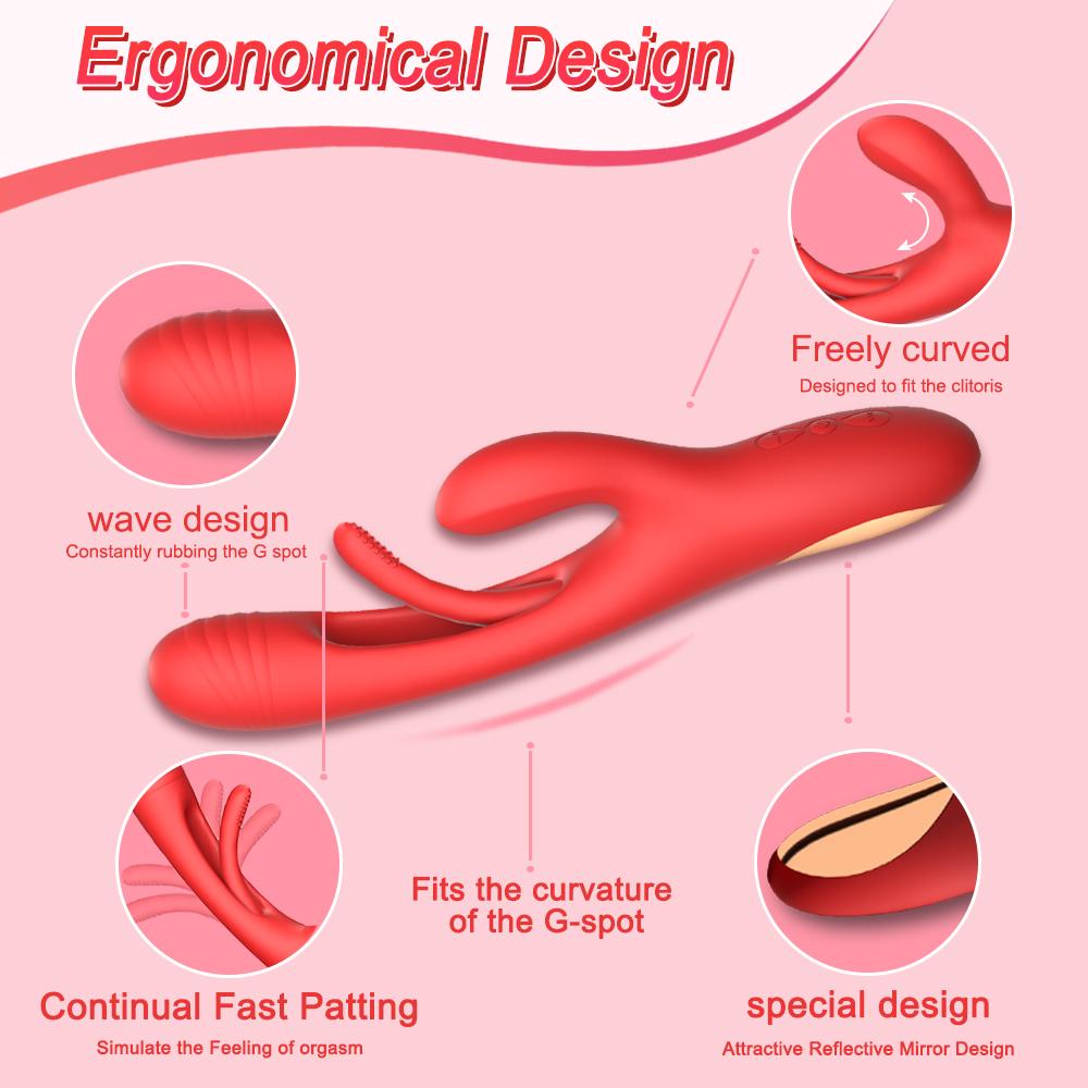 21 Modes Patting Vibrator for Clitoris Stimulator Massager Powerful G Spot Vibrating Sex Toy for Adult Female Goods