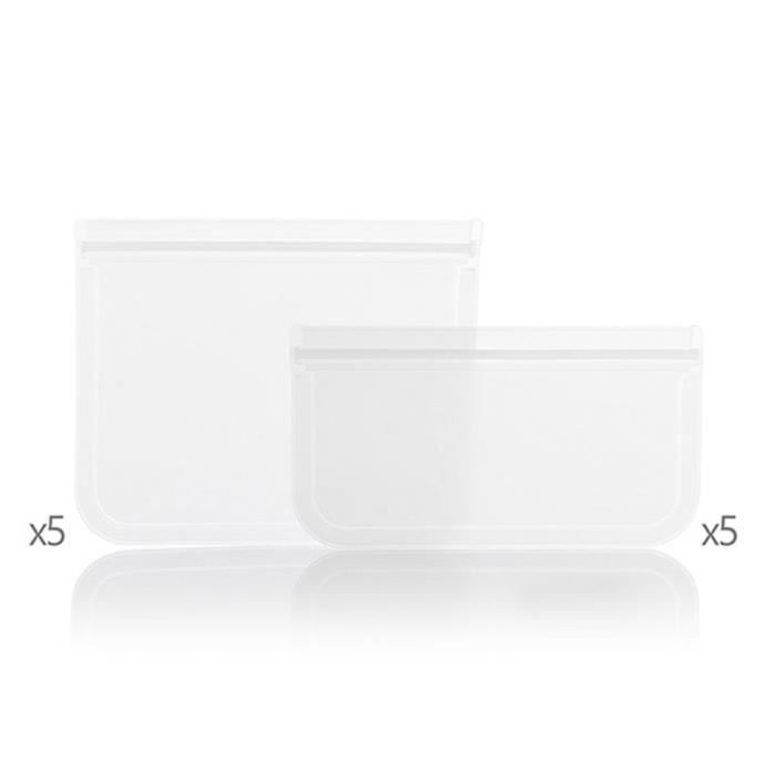 SHOP-STORY - Pack of 10 Washable, Reusable and Ecological Food Bags