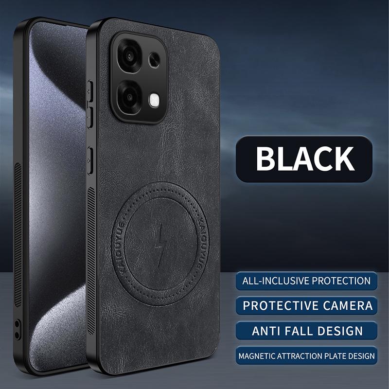 OPPO A6pro 4G/5G Международная версия Защитный чехол из кожи Наппа с защитой от падений и магнитной крышкой для объектива