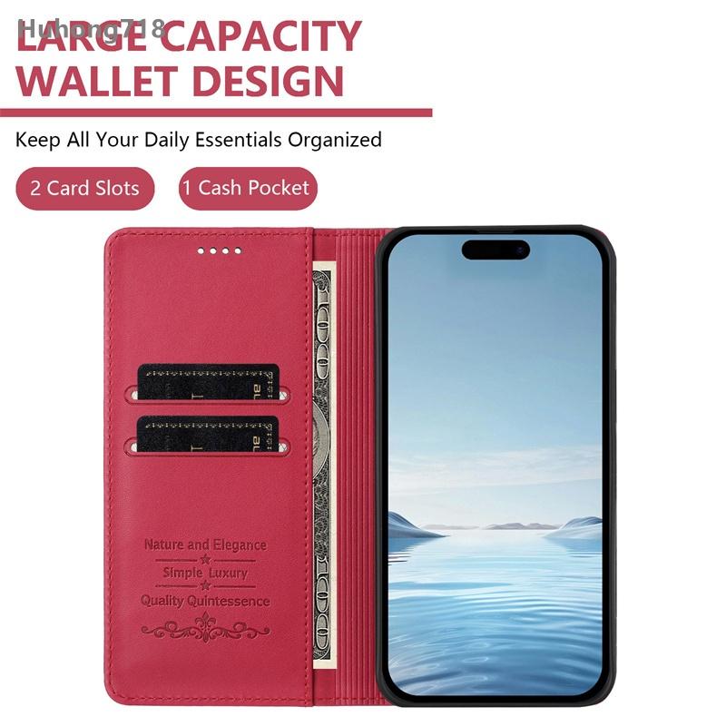 Магнитный чехол-книжка для Oukitel C1 C2 C3 C58 C59 C61 C62 C65 C68 C69 2025 Pro с держателем для карт, подставкой, защитная крышка