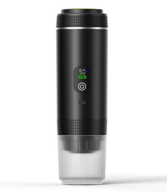 Компактная портативная кофеварка: Полностью автоматический, с подогревом, цифровой дисплей 3-в-1 для дома, кемпинга и путешествий.