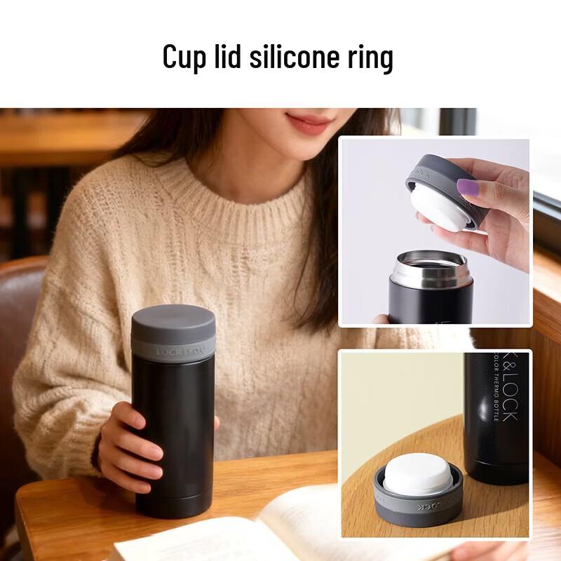 LOCK&LOCK Compact Stainless Steel Travel Mug