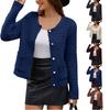 Women's Small Fragrant Sweater Crewneck Knit Cardigan Sweater Coat