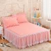 Кружевная юбка принцессы, нескользящий наматрасник, юбка с рюшами, простыня, покрывало для дома, спальни, мягкое покрывало, декор юбки-кровати