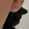 MARQUEMENT Silver Ribbon Earrings