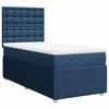 Maison Exclusive - Sommier à lattes de lit avec matelas Bleu 90x200 cm Tissu