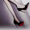 Fashion Pointed Women's Shoes European Sexy Nightclub Slim High Heels Red Bottom Women's Wedding Stiletto Shoes Large Size