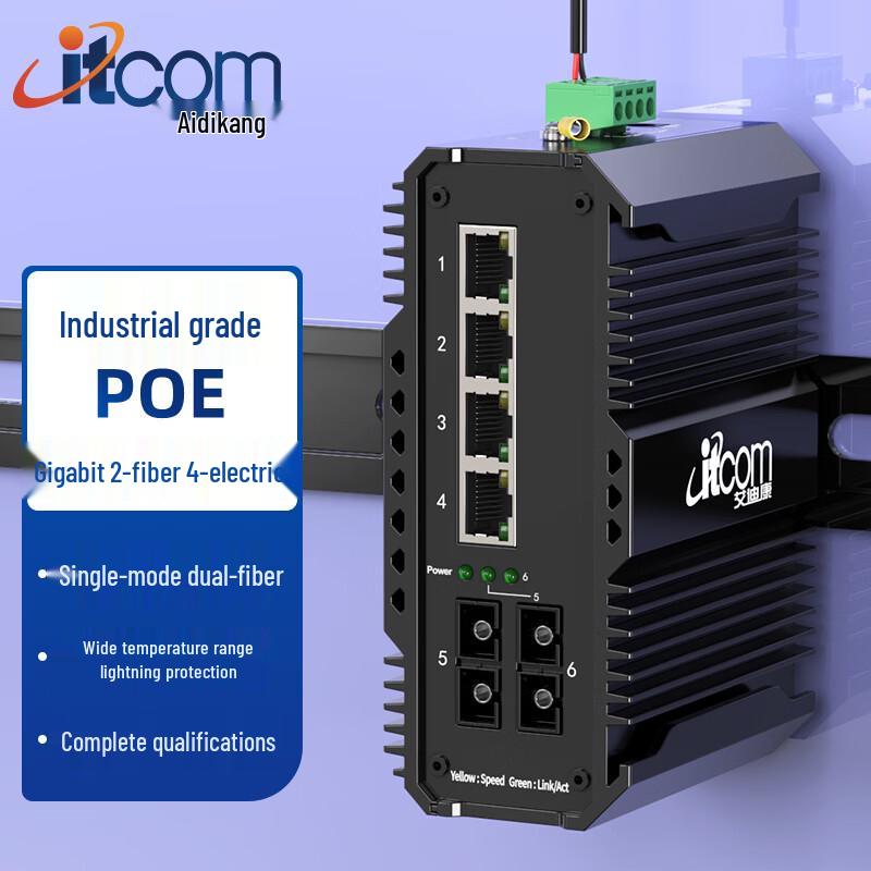 Промышленный PoE Ethernet-коммутатор AidiKang IT168