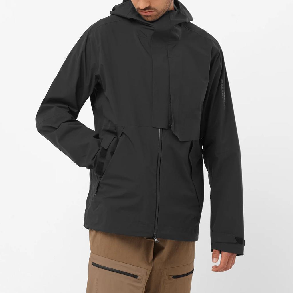 SALOMON Outerpath 2.5 Layer Professional Fabric Technology Быстросохнущая дышащая водонепроницаемая легкая лыжная куртка мужская куртка черного цвета LC2206000