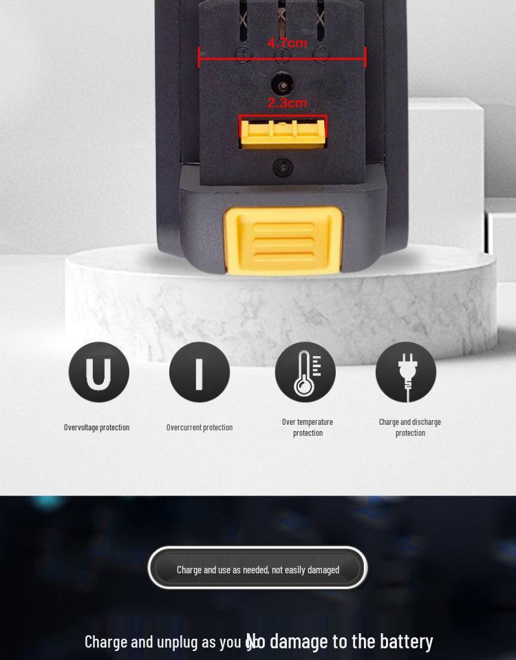 Совместимая литиевая батарея для ударного гайковерта Dayi 48VF/88VF, угловой шлифмашины, электрического молотка