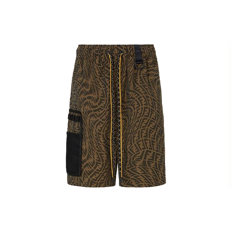 FENDI FW21 Cargo Pants Men's Brown FB0711AG87F1440