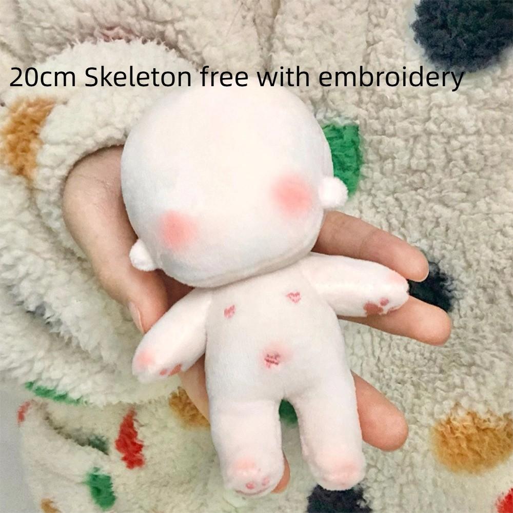 Stuffed Blank Unembroidery Cotton Doll Embroidery DIY Idoll Doll Blank Cotton Stuffed Toy  Toddler