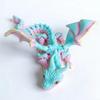 3D-печатная шарнирная большая летающая фигурка дракона с рогами, ornament, игрушка, подарок