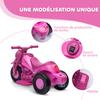 Electric motorcycle children 2-5 years, 3 wheels, 6 V, 3 km/h, with bubble function, light and sound effects, pink