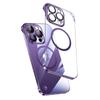 For iPhone 14 13 12 Pro Plus Max Wireless Charging Clear Slim PC Cover Plating Frameless Magnetic For Magsafe Thin Phone Case