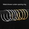 12PCS Circular Bathroom Curtain Rings Rust Proof Curtain Rings Curtain Hang Holder  Window Drapes